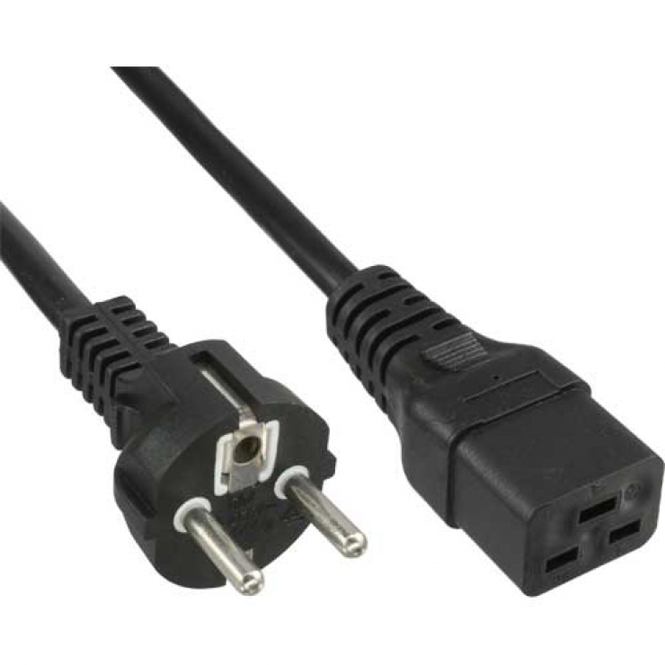 Imagine Cablu de alimentare Schuko la C19 230V 16A 1.5m Negru, KPSPA015