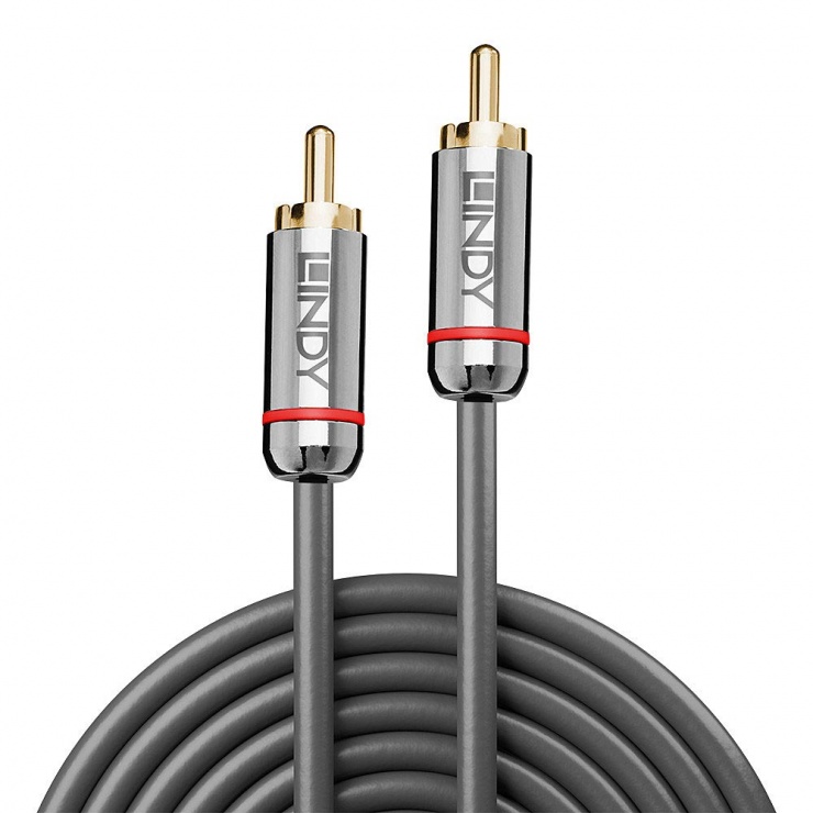 Imagine Cablu audio Digital Coaxial 0.5m T-T Cromo Line, Lindy L35338-1