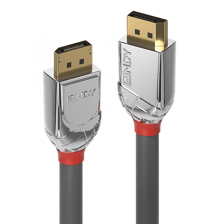 Imagine Cablu DisplayPort 8K / 4K@160Hz T-T v1.4 Cromo Line 1m, Lindy L36301