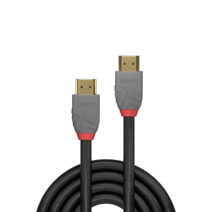 Imagine Cablu HDMI Ultra HD 4K Anthra Line T-T 1m, Lindy L36962-1
