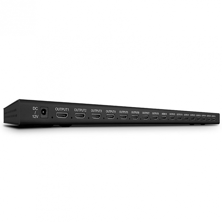 Imagine Multiplicator/splitter HDMI 16 porturi HDMI 2.0/4K@60Hz, Lindy L38246