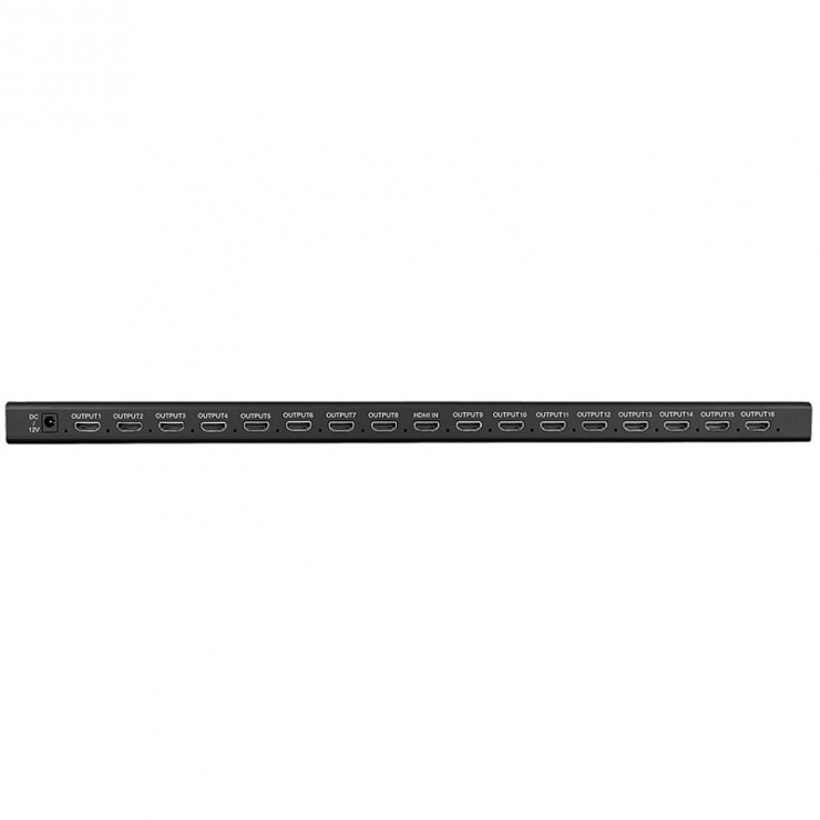 Imagine Multiplicator/splitter HDMI 16 porturi HDMI 2.0/4K@60Hz, Lindy L38246-1