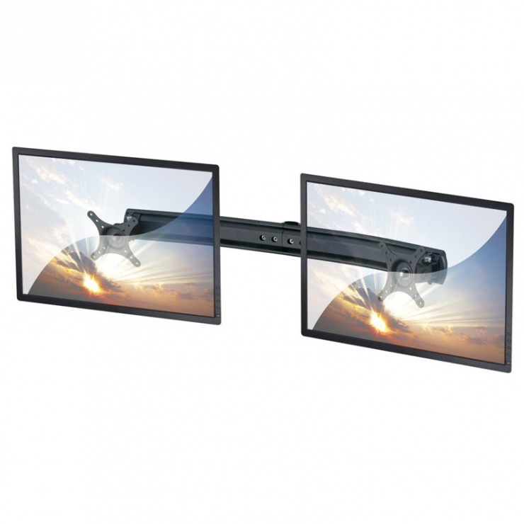 Imagine Suport (bracket) curbat pentru 2 monitoare, Lindy L40957 -1