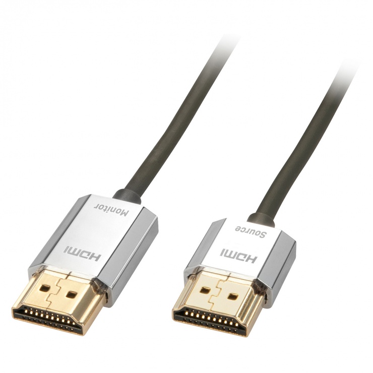 Imagine Cablu HDMI activ 4K 2.0 Premium CROMO Slim T-T 3m, Lindy L41675