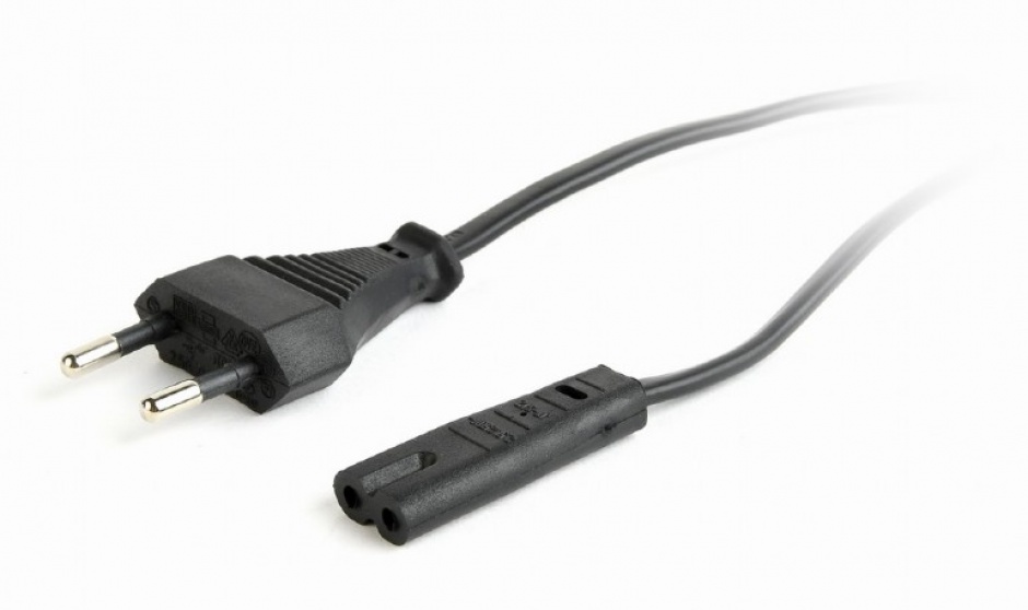 Imagine Cablu alimentare Euro la IEC C7 (casetofon) 2 pini 1.8m, Gembird PC-184-VDE