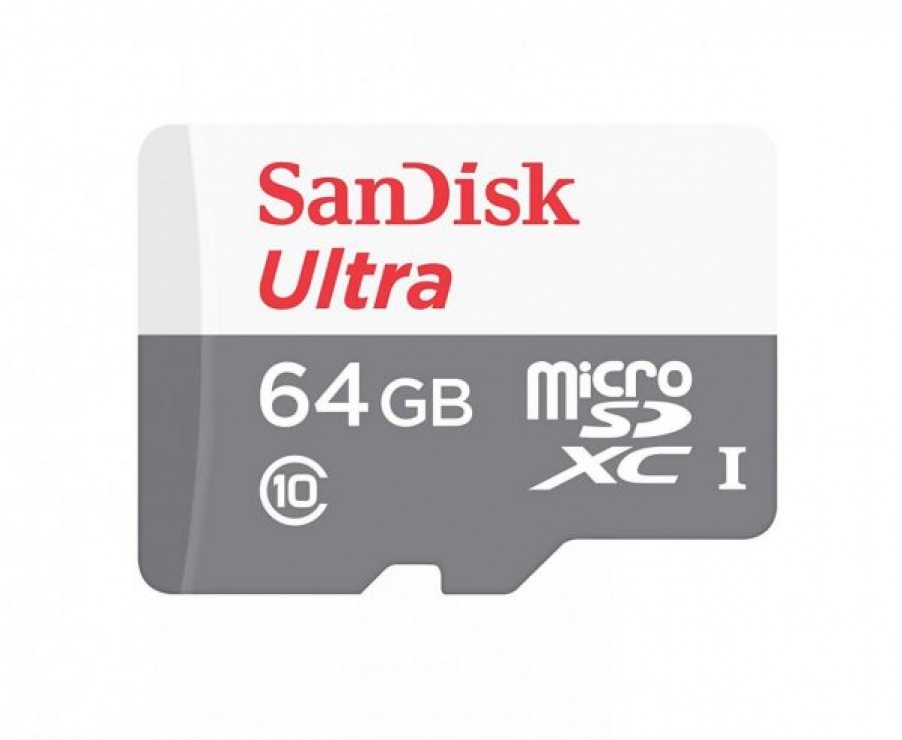 Imagine Card de memorie microSDXC 64GB clasa 10, Sandisk Ultra