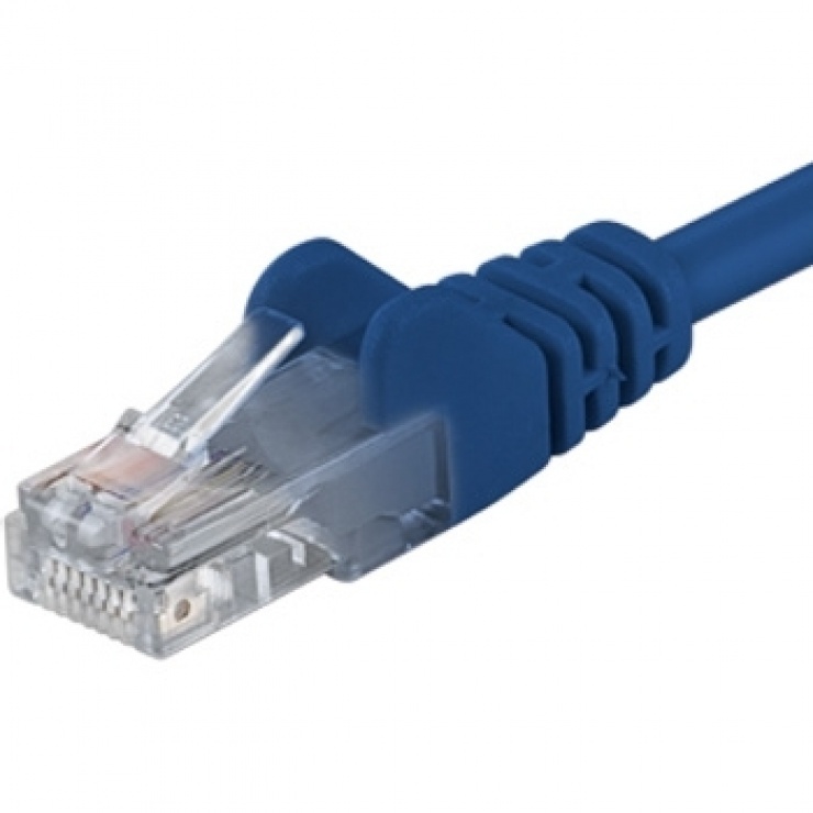 Imagine Cablu de retea UTP cat 5e 1.5m Albastru, SPUTP015B