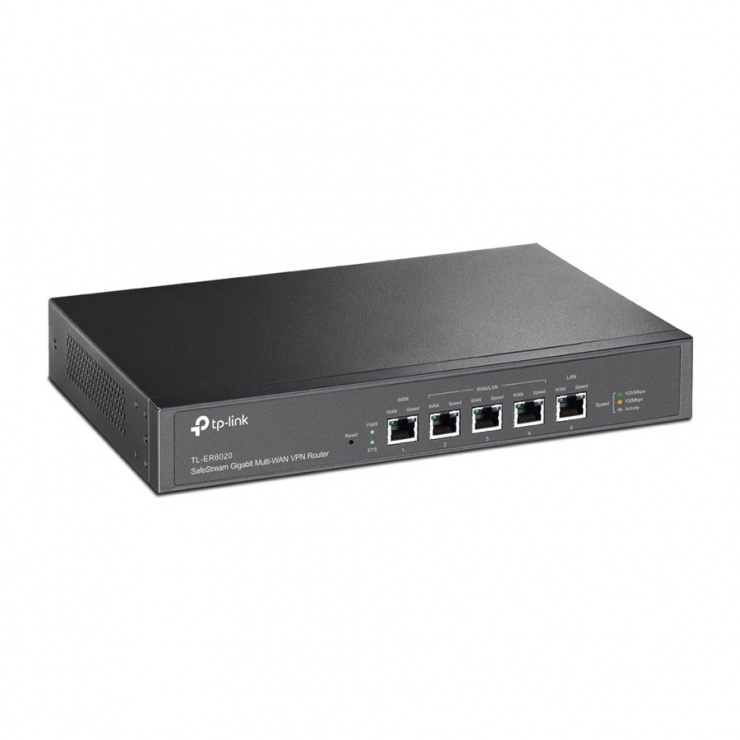Imagine Router Gigabit VPN Dual-Wan, 2x WAN, 3x LAN, 1x Console, TP-LINK TL-ER6020-1