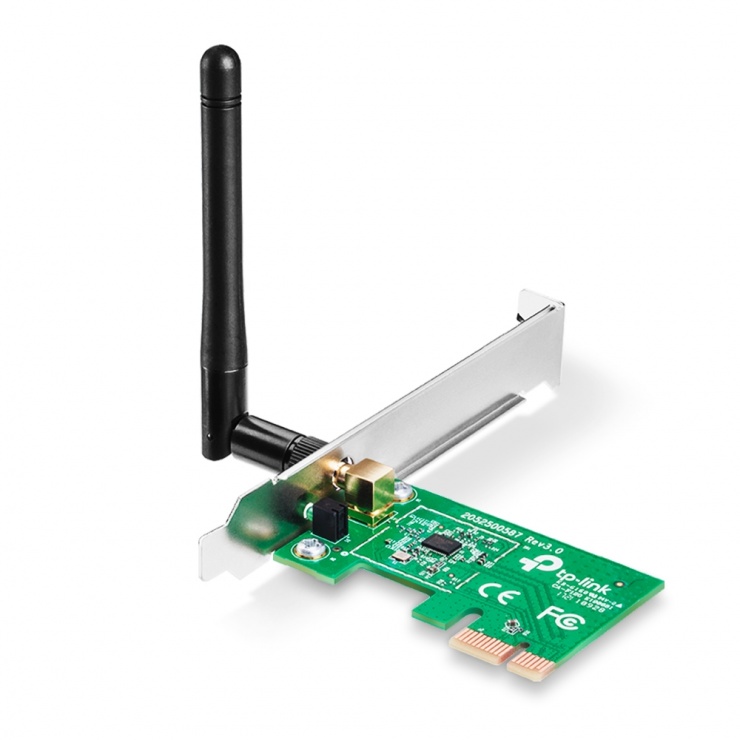 Imagine Placa retea Wireless PCI-E 150Mbps, TP-LINK TL-WN781ND-1
