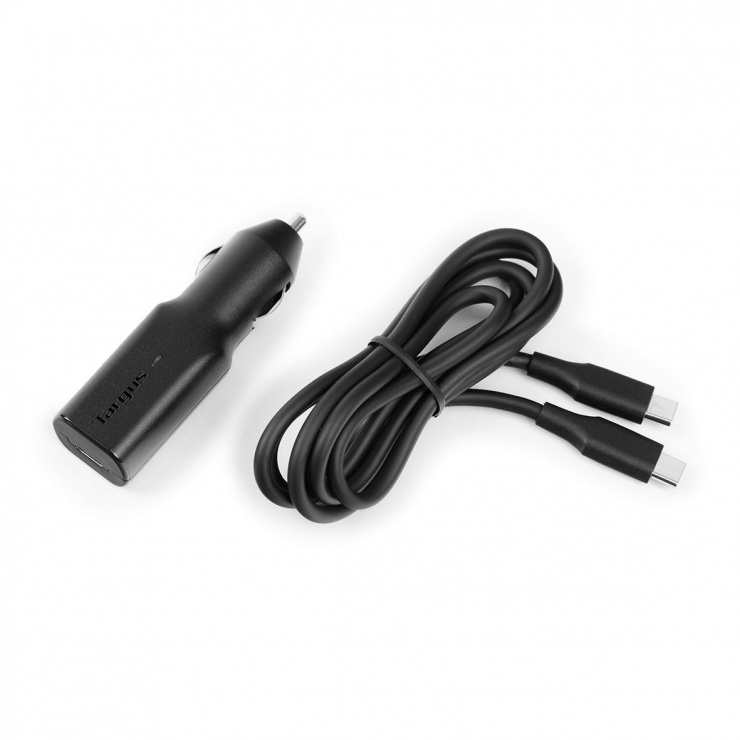 Imagine Incarcator auto USB-C pentru smartphone/laptop (MacBook/Dell) 45W, Targus APD39EU-2