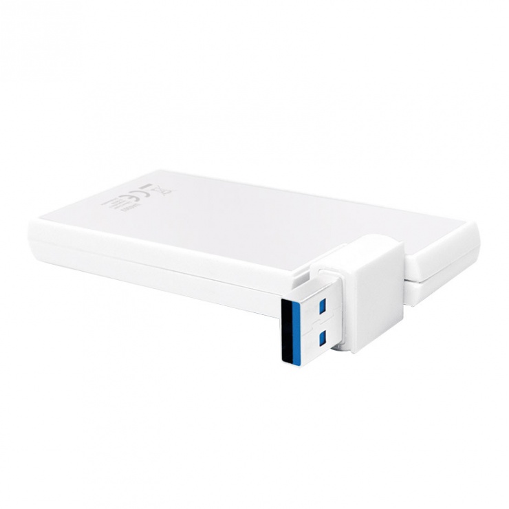 Imagine HUB USB 3.0 cu 4 porturi rotabil 180 grade, Logilink UA0303
