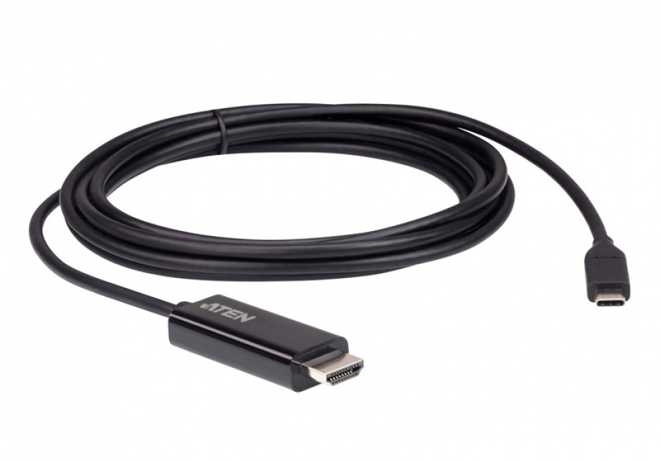 Imagine Cablu USB-C la HDMI 4K@60Hz T-T 2.7m Negru, ATEN UC3238