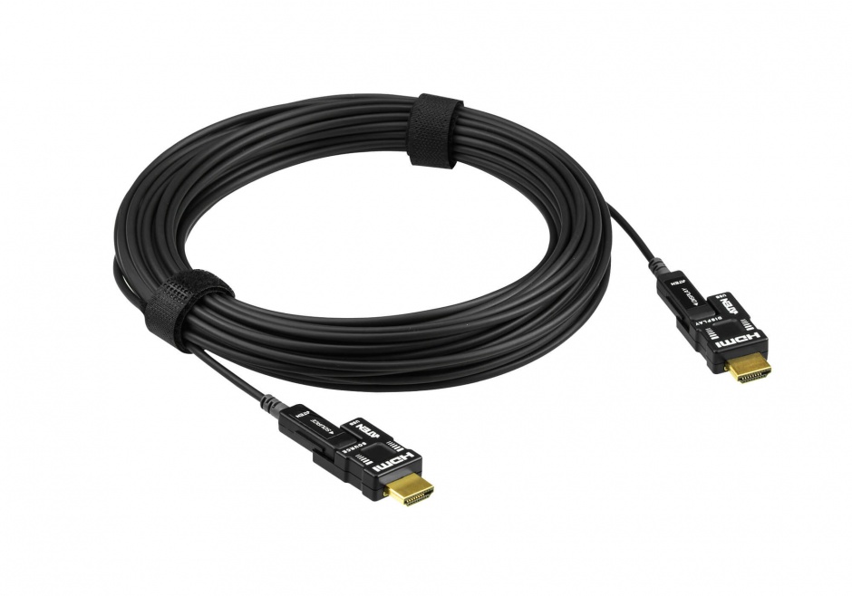 Imagine Cablu HDMI v2.0 True 4K activ optic 30m HDR T-T Negru, ATEN VE7833