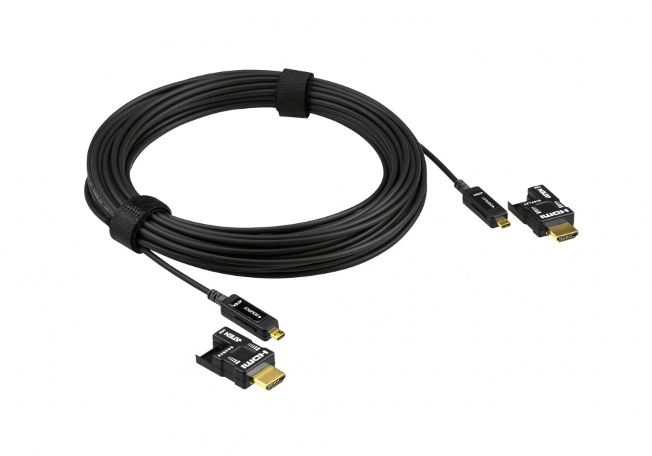 Imagine Cablu HDMI v2.0 True 4K activ optic 15m T-T Negru, ATEN VE7832-1