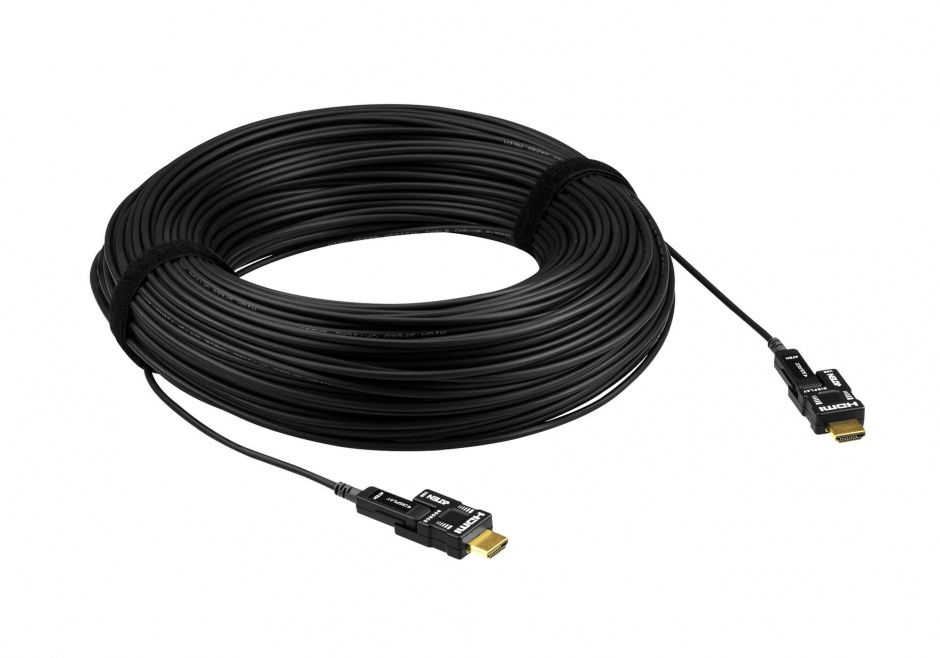 Imagine Cablu HDMI v2.0 True 4K activ optic 100m HDR T-T Negru, ATEN VE7835