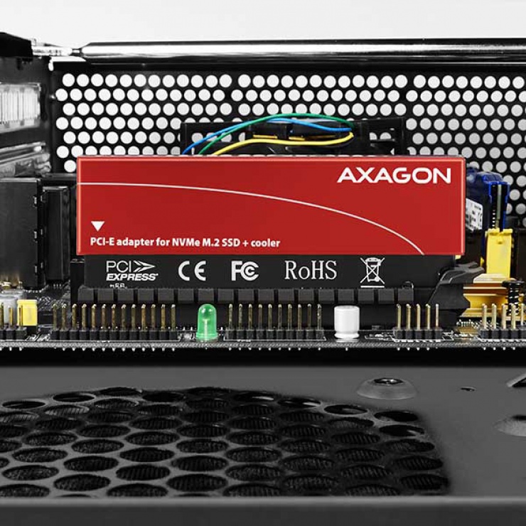 Imagine Adaptor PCI Express la M.2 NVME, Axagon PCEM2-S-9
