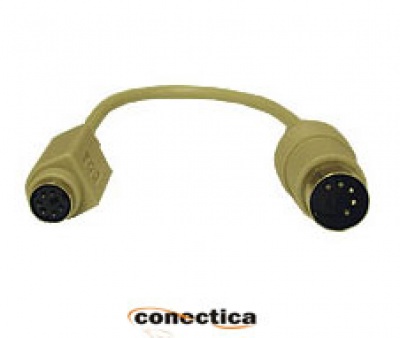 Imagine Adaptor tastatura AT->PS/2, cu fir