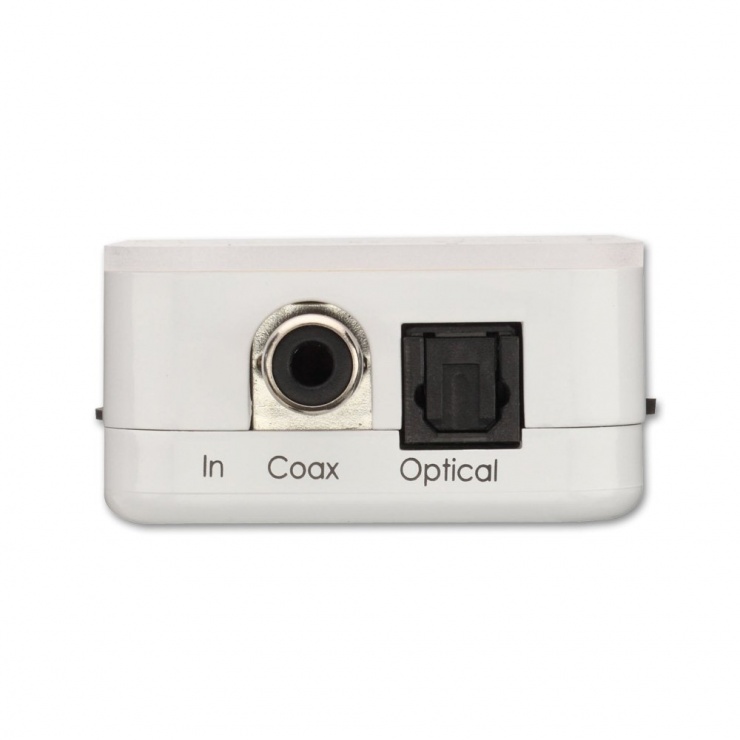 Imagine Convertor digital Coax/SPDIF la analog jack 3.5mm cu amplificare, Lindy L70467-5