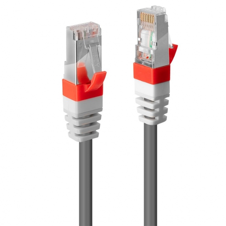 Imagine Cablu retea cat. 6A S/FTP LS0H Snagless 0.3m Gri, Lindy L45350