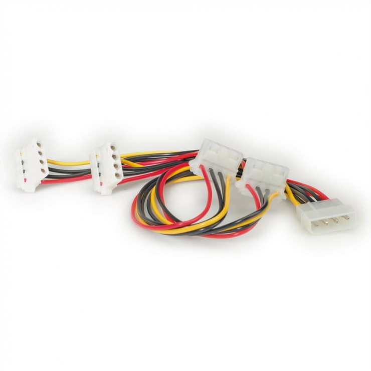 Imagine Cablu alimentare Molex la 4 x Molex, Roline 11.03.1003