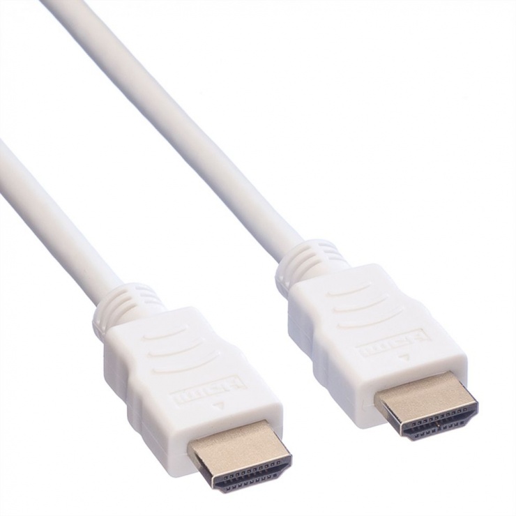 Imagine Cablu HDMI cu Ethernet v1.4 T-T 7.5m Alb, Value 11.99.5706