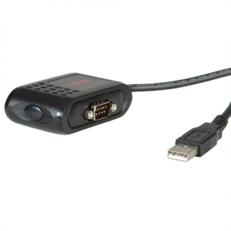 Imagine Adaptor USB la 2 x Serial DB9 RS232 1.8m, Roline 12.02.1048
