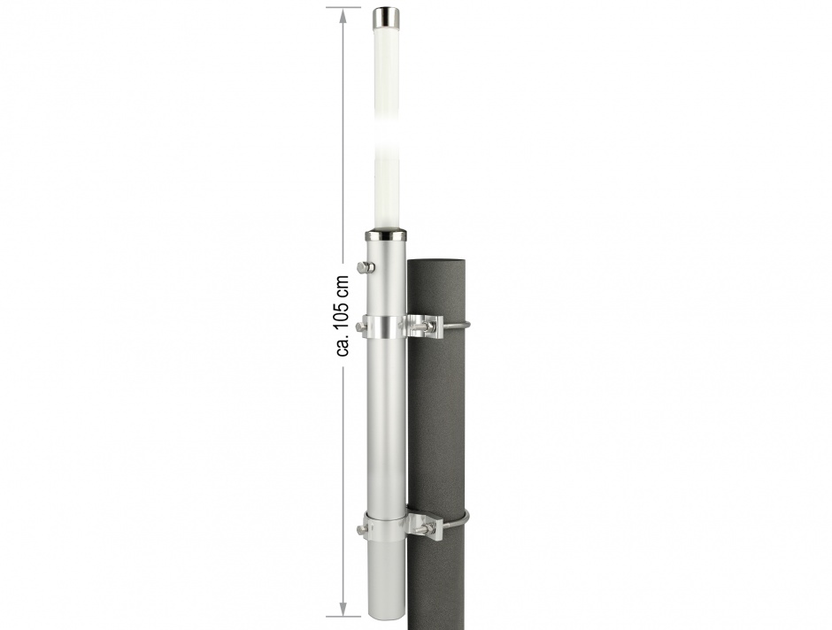 Imagine Antena GSM UMTS N Jack 7 dBi 75.6 cm omnidirectional pentru perete/exterior, Delock 12500