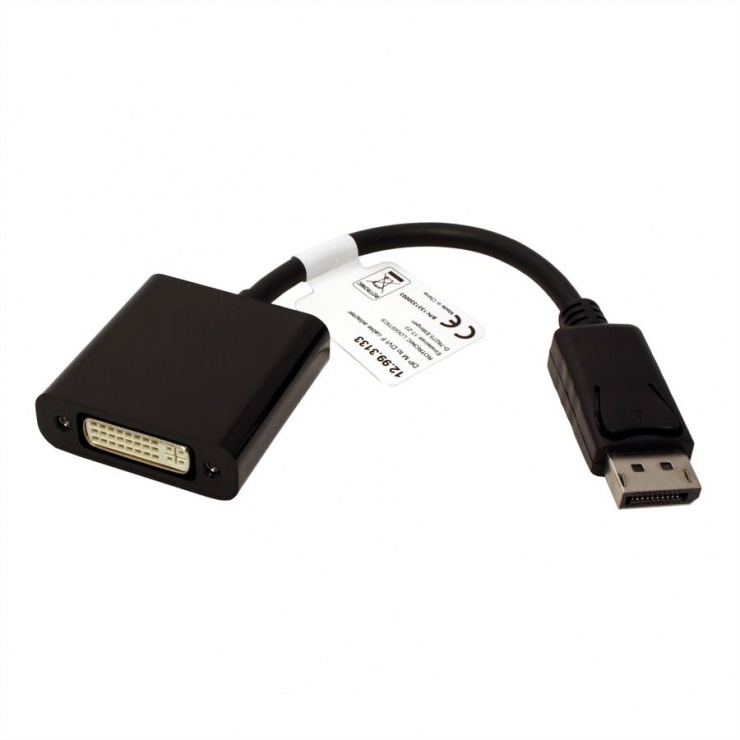 Imagine Adaptor Displayport la DVI-D 24+5 pini T-M, Value 12.99.3133-1