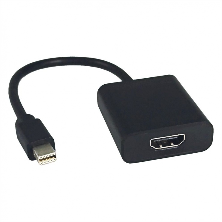 Imagine Adaptor Mini DisplayPort la HDMI 4K@60Hz HDR 10 T-M Negru, Value 12.99.3163