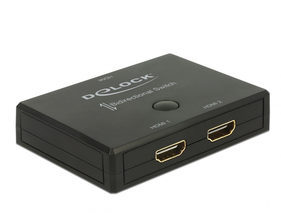 Imagine Switch HDMI 2 porturi bidirectional 4K 60 Hz, Delock 18749