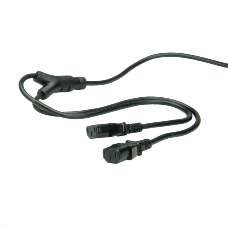 Imagine Cablu Y alimentare Schuko la IEC C13 PC & Monitor 1.8m, 19.99.1022-2