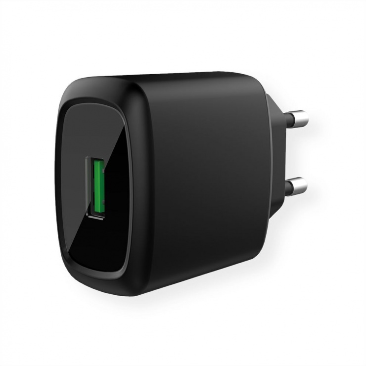 Imagine Incarcator priza cu 1 x USB Quick Charge 3.0 (incarcare rapida) 18W, Value 19.99.1090