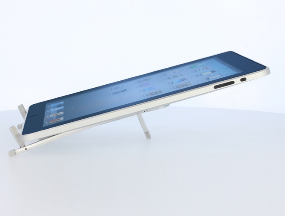 Imagine Stand aluminiu pentru Tablet / iPad / E-Book-Reader, Delock 20646
