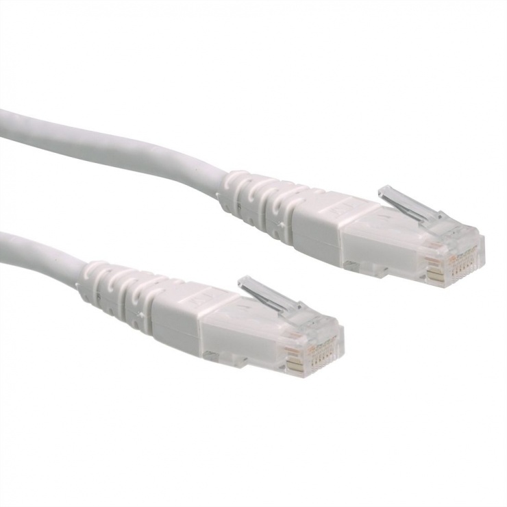 Imagine Cablu de retea UTP Cat.6 alb 0.3m, Roline 21.15.1516
