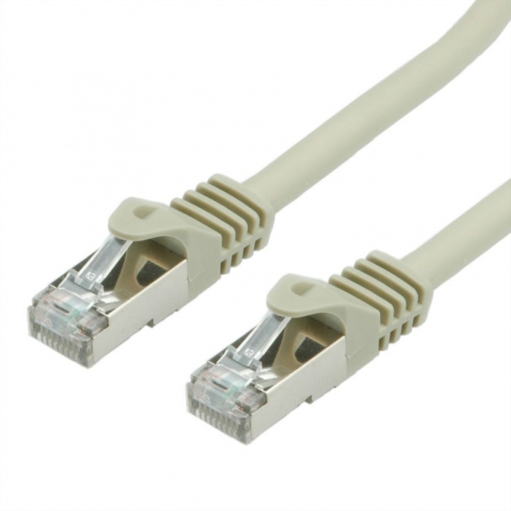 Imagine Cablu retea SFTP (Cat.7) cu mufe RJ45 (500 MHz) Gri 0.5m, Value 21.99.0850