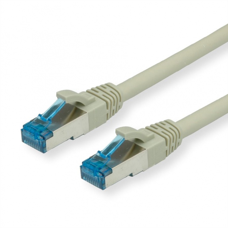 Imagine Cablu de retea SFTP cat 6A 0.3m Gri, Value 21.99.0864