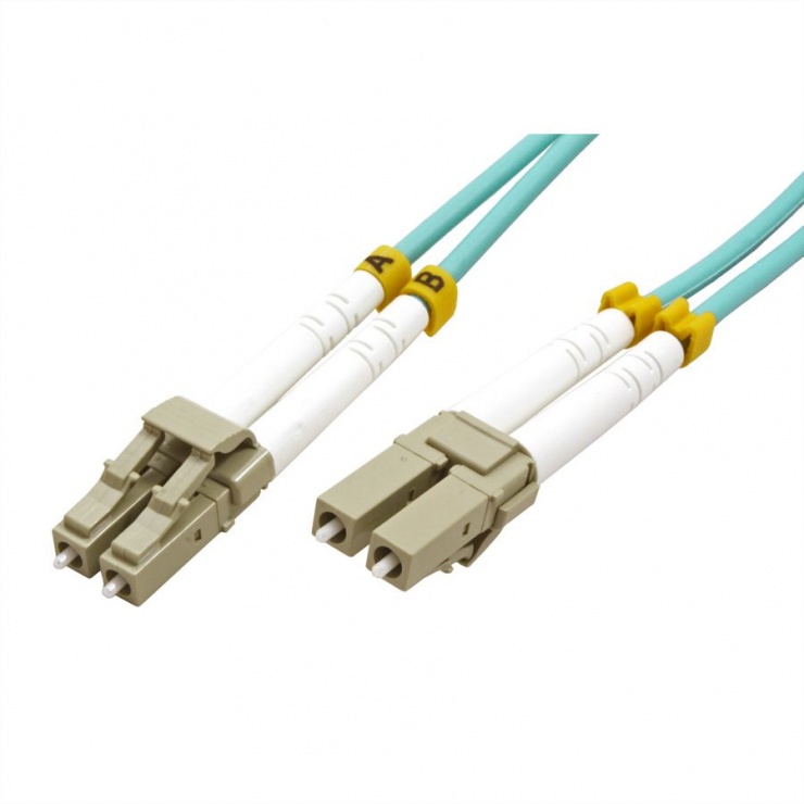 Imagine Cablu fibra optica LC-LC OM3 duplex multimode 1m, Value 21.99.8701-1