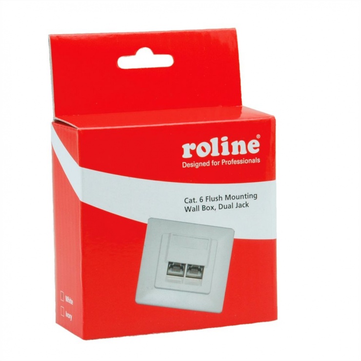 Imagine Priza RJ45 ingropata Cat. 6 ecranata, Roline 25.16.8492-1