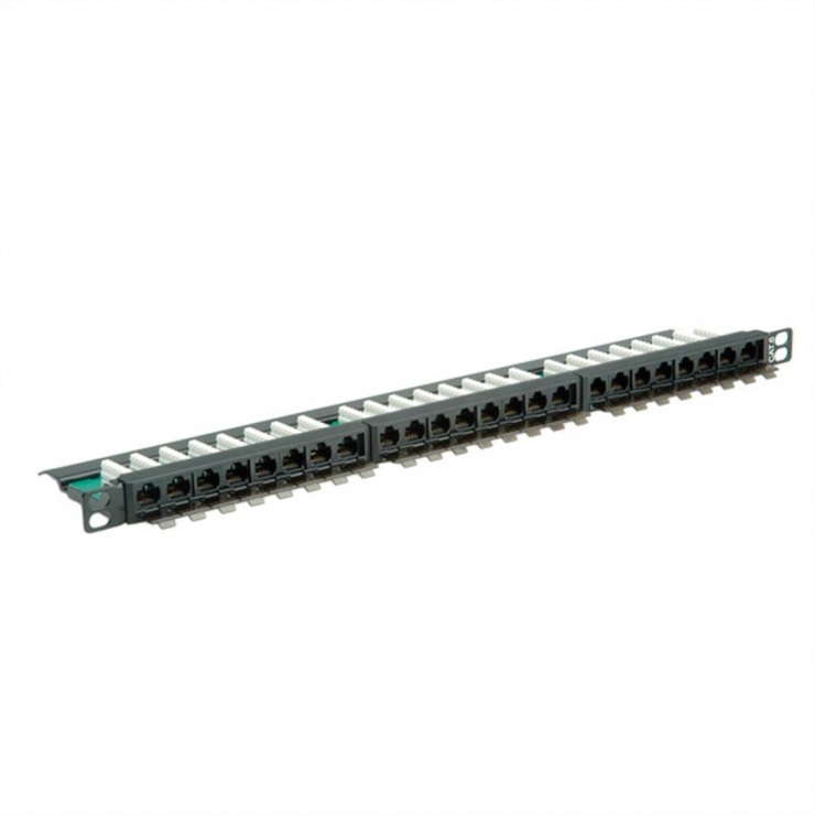 Imagine Patch Panel UTP Cat.6 24 porturi 0.5U, Roline 26.11.0372