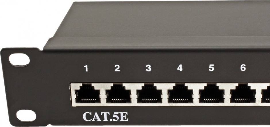 Imagine Patch Panel Value STP Cat.5e 24 porturi, ecranat, negru 26.99.0328