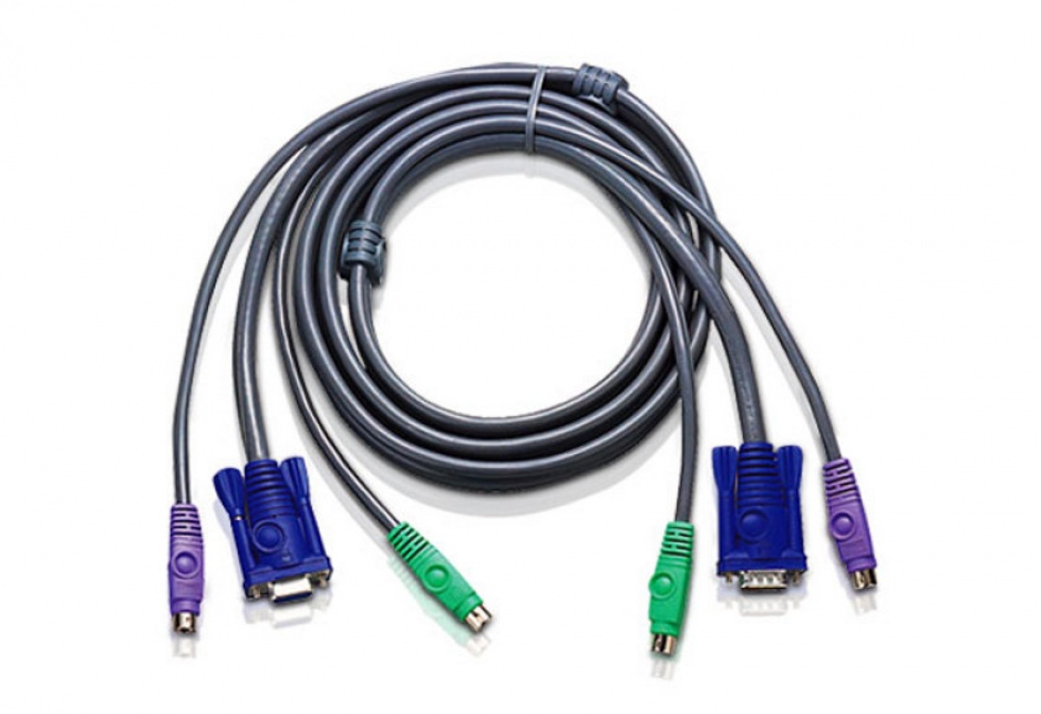Imagine Set cabluri pentru KVM PS/2 2m, ATEN 2L-5002P/C