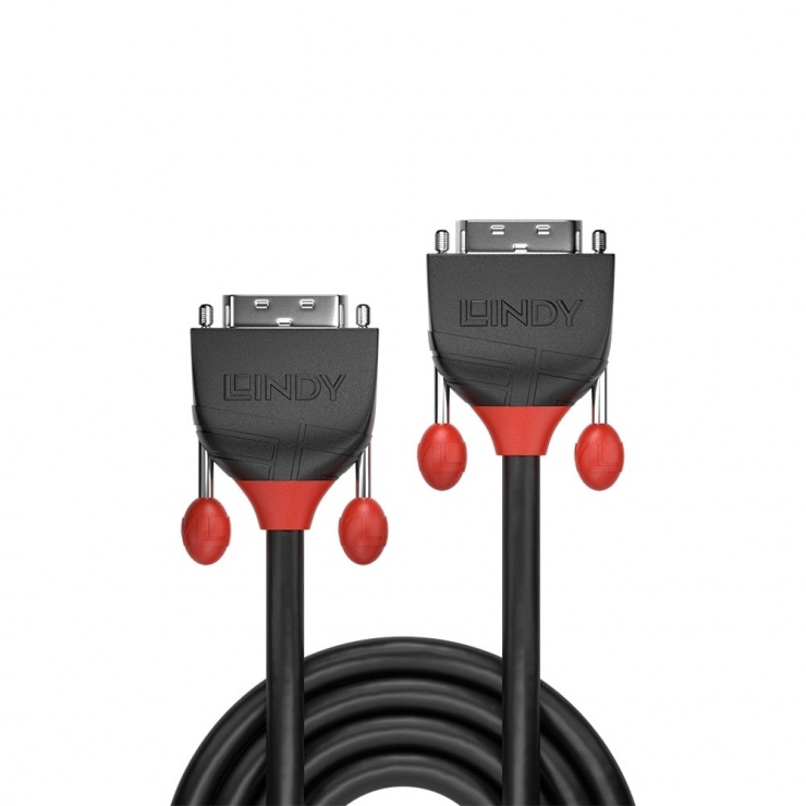 Imagine Cablu DVI-D Dual Link T-T 0.5m Black Line, Lindy L36250-1