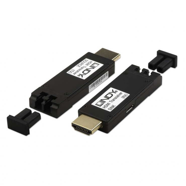 Imagine Extender HDMI 4K@60Hz pana la 300m prin Fibra Optica, Lindy L38170