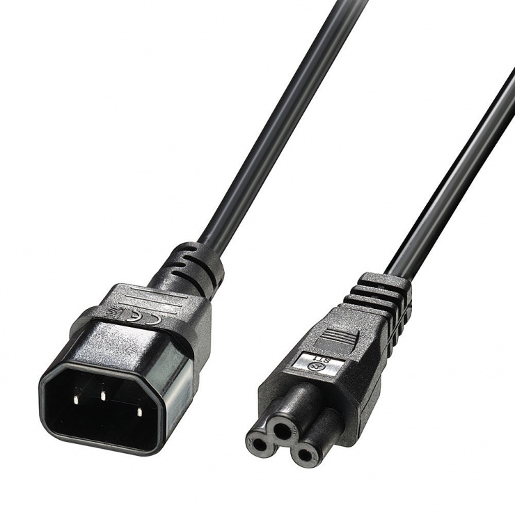 Imagine Cablu alimentare UPS C14 la C5 Mickey Mouse T-M 2m, Lindy L30400