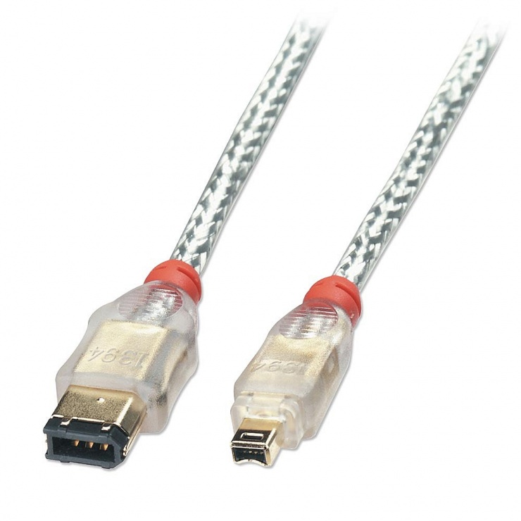 Imagine Cablu FireWire Premium 6 pini la 4 pini, 10m, Lindy L30875