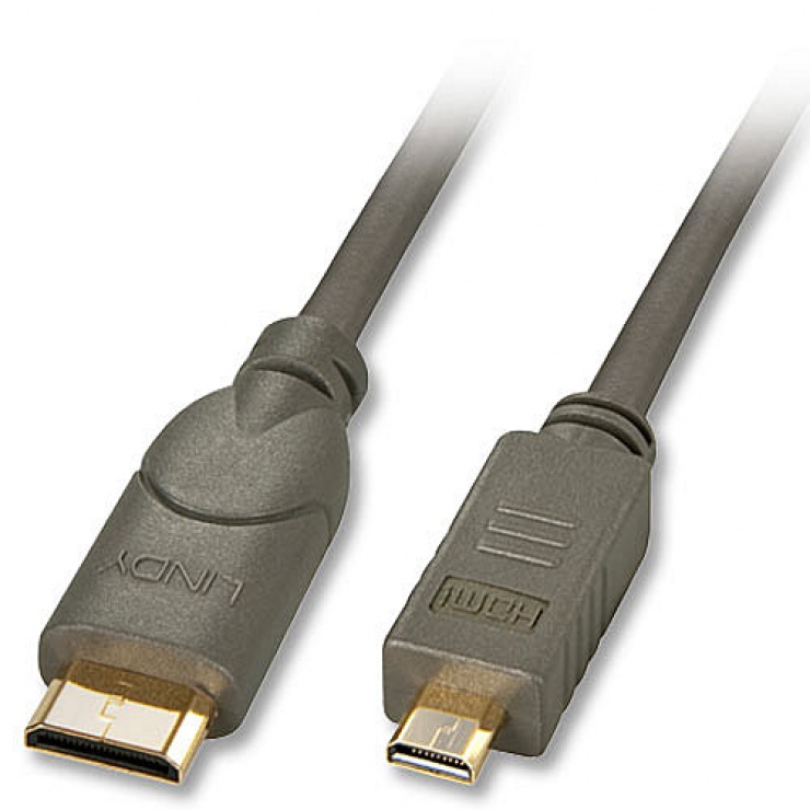 Imagine Cablu mini HDMI-C la micro HDMI-D T-T 0.5m, Lindy L41340