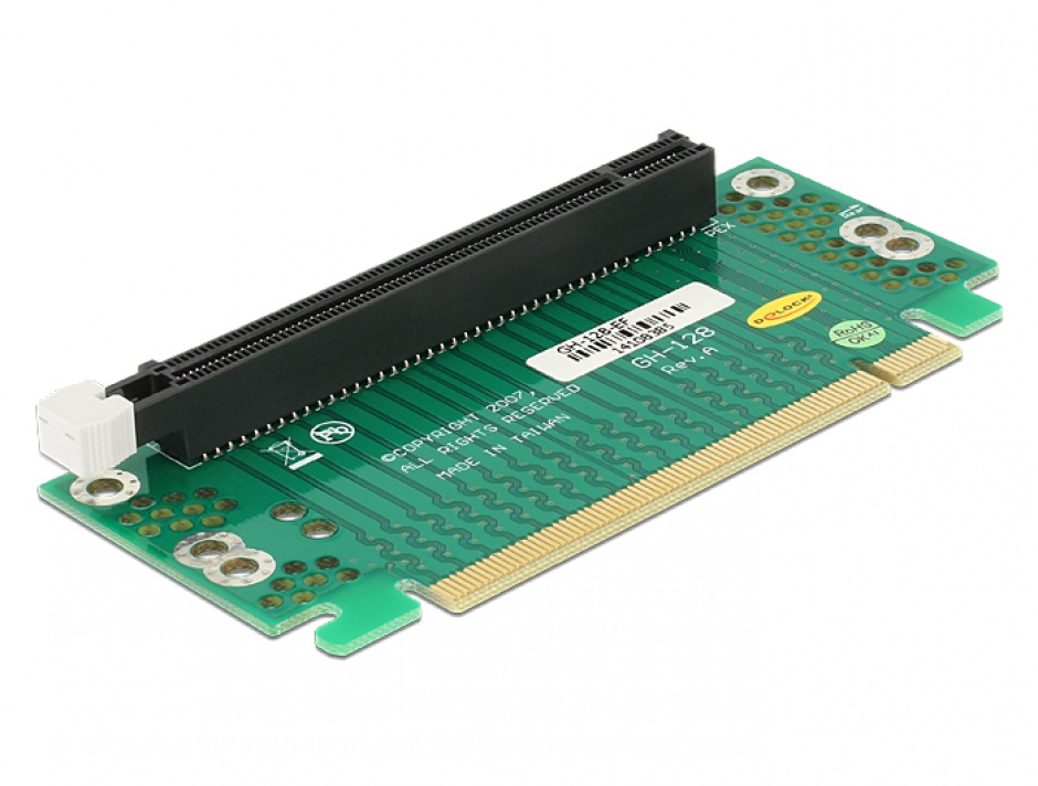 Imagine Riser Card PCI Express x16 unghi 90° right insertion pentru HTPC, Delock 41914