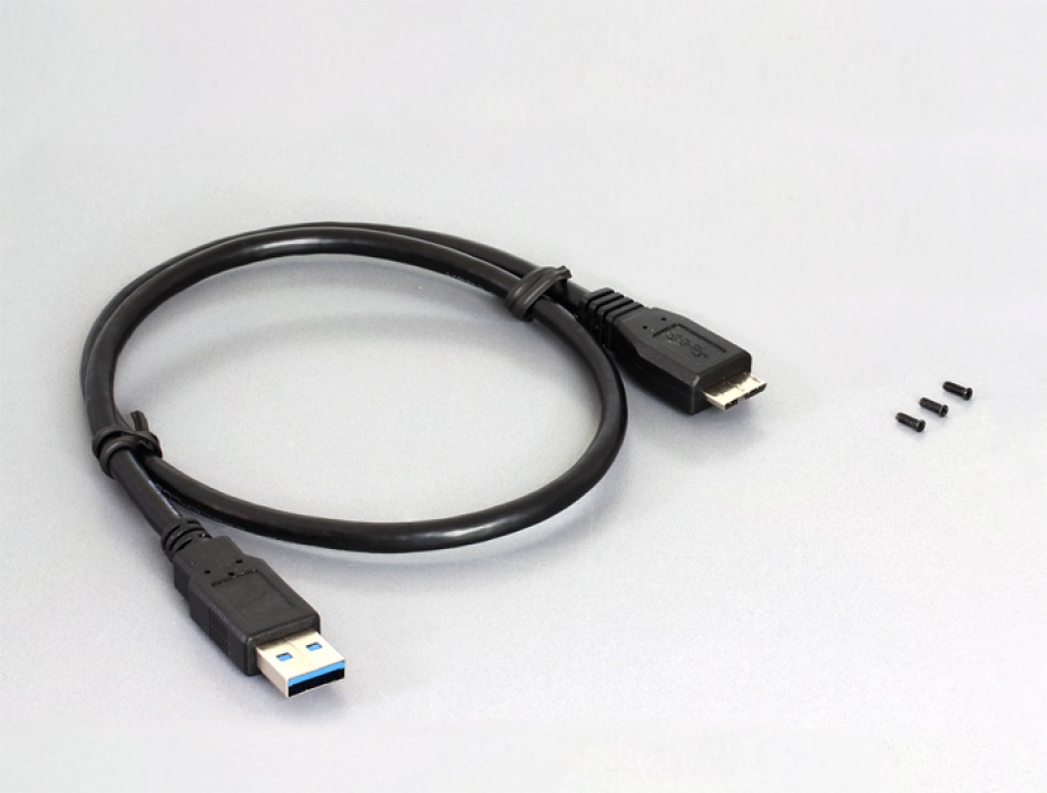 Imagine Rack extern HDD 2.5" SATA pana la 9.5mm la USB 3.0, Delock 42537