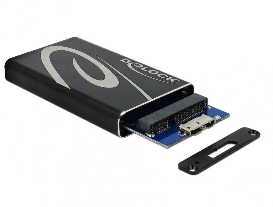 Imagine Rack extern mSATA SSD la USB 3.0, Delock 42569