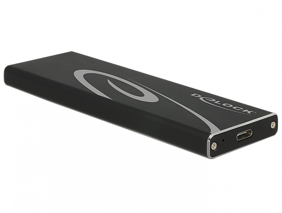 Imagine Rack extern M.2 SSD key B 80 mm la USB 3.1 tip C, Delock 42574